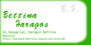 bettina haragos business card